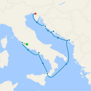 Around Italy’s Boot: Naples, Sicily & Croatia from Rome with Stay