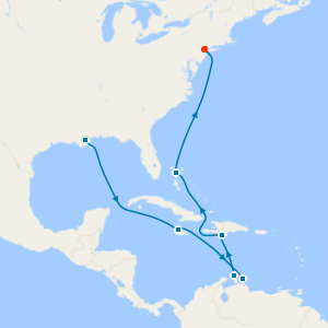 Caribbean from New Orleans to New York with Stay