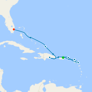 Eastern Caribbean & Antilles from San Juan to Fort Lauderdale