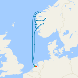 Norwegian Fjords & Sognefjord from Amsterdam with Stay