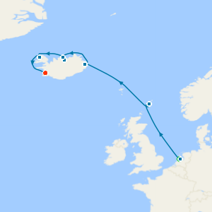 Shetland Islands & Icelandic Fjords from Amsterdam to Reykjavik with Stays