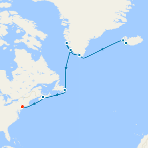 Greenland & Canada Fly Cruise Cruise with Reykjavik and New York Hotel Stays 