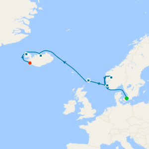 Fjord Tranquillity & Wild Island Landscapes from Copenhagen to Reykjavik - Fly Cruise