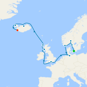 Scottish Charm, Icelandic Calm & English Attractions from Copenhagen to Reykjavik - Fly Cruise