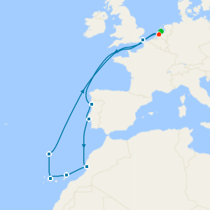 Canary Island Enchantment with Portugal from Rotterdam with Amsterdam Stay