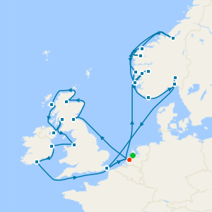 Norwegian Fjords & British Isles from Rotterdam with Amsterdam Stay