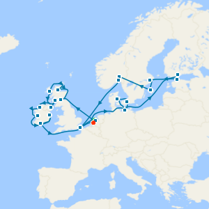 Baltic & Scandinavian Capitals with British Isles from Rotterdam with Amsterdam Stay