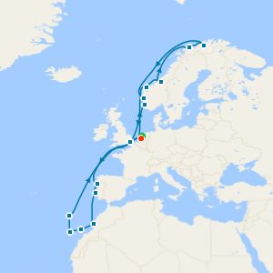 Canary Islands, Arctic Journey & Northern Lights from Rotterdam with Amsterdam Stay
