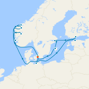 Norway’s Majestic Waterways to Baltic Treasures Fly Cruise with Two Night Copenhagen Stay 