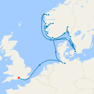 Norwegian Fjords & Danish Heritage Fly Cruise to Southampton with Two Night Copenhagen Stay