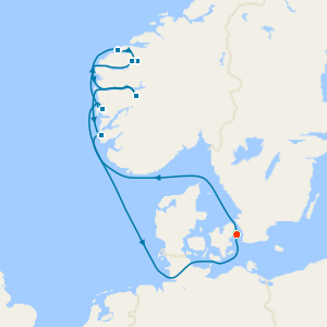 Norwegian Fjords Fly Cruise with Two Night Copenhagen City Stay