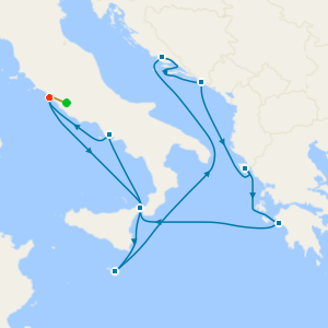 Italy, Greece & Croatia with a 2 night pre-cruise stay in Rome