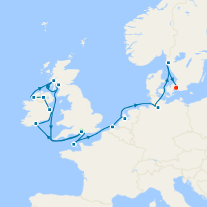  Gaelic Culture & Artistic Vibrance Fly Cruise from Southampton with Two Night Copenhagen City Stay