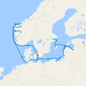Baltic Legends and Norway’s Fjordland Fly Cruise to Copenhagen with Two Night Stockholm City Stay