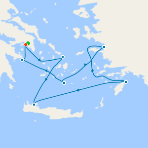 Best of Greece from Athens with a 1 night pre-cruise stay 