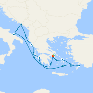 Best of Greece & Adriatic from Athens with a 2 night pre-cruise stay