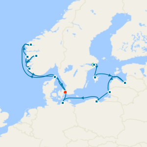 Vibrant Baltic Heritage & Nordic Beauty Fly Cruise with Stockholm and Copenhagen City Stays 