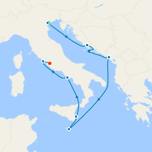 Adriatic Shores & Mediterranean Legends Fly Cruise from Venice to Rome with Stays 