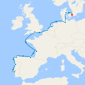 Lisbon to the Vibrant Streets of Copenhagen - Fly Cruise with Two Night Lisbon City Stay 