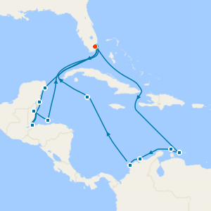  An Extended Journey through Caribbean Beauty & Ocean Stillness Fly Cruise with Two Night Miami Beach Stay