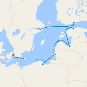Baltic Sea Fly Cruise with Stockholm and Copenhagen City Stays