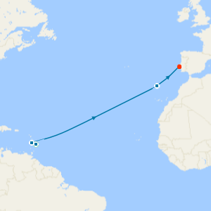 Atlantic Crossing from Barbados to Lisbon Fly Cruise