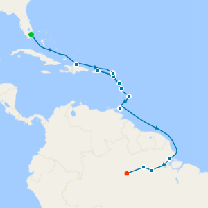 An Extended Journey of Caribbean Charms & Amazonian Wonders from Miami to Manaus
