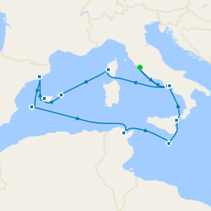 An Extended Journey from Roman Shores to Balmy Coastal Towns from Civitavecchia (Rome)