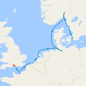 Northern Europe from Copenhagen with a 2 night pre-cruise stay