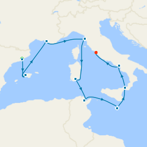 Western Mediterranean from Barcelona  with a 2 night pre-cruise stay