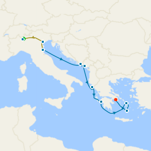 Lake Como and Venice Stays with Greek Isles from Ravenna