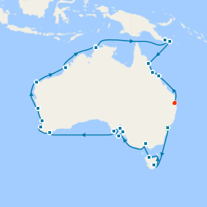 World Cruise: Australia Circumnavigation, Blue Mountains and Botanic Gardens Tour, Sydney and Brisbane Stays