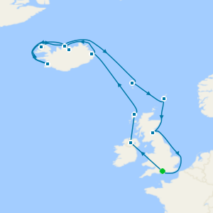 An Extended Journey through Celtic Coasts & Dramatic Northern Isles from Southampton