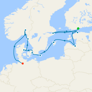 A Journey Through Baltic Capitals & Scandinavian Shores from Warnemunde to Hamburg