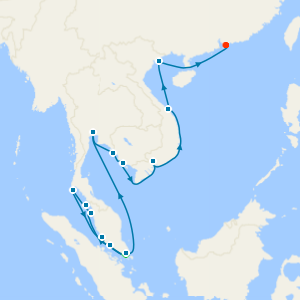 Malaysia, Thailand, Cambodia & Vietnam from Singapore - Fly Cruise