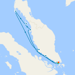 Malaysia & Thailand from Singapore - Fly Cruise