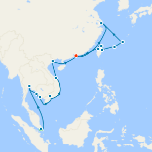 Southeast Asia, Shanghai, Taiwan Lanterns & Japan - Fly Cruise