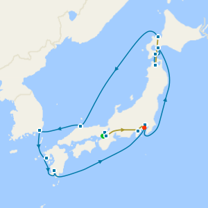 Osaka, Kyoto and Tokyo Stays, Bullet Trains, Mount Fuji and Hirosaki Castle Spring Blossoms