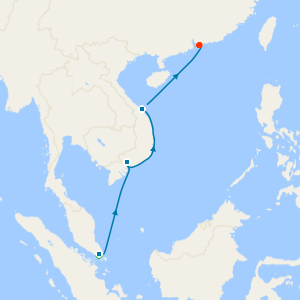 Singapore City Stay and Vietnam Intensive Cruise to Hong Kong