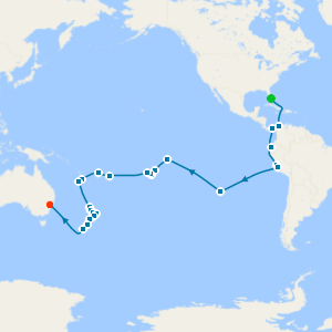 World Cruise: South America & South Pacific Discovery from Miami