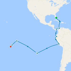 World Cruise: South America to French Polynesia from Miami
