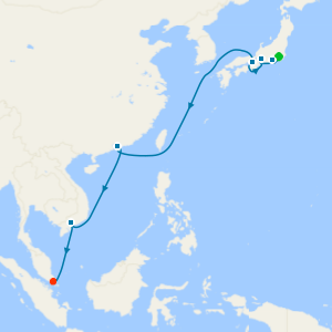 Far East from Yokohama to Singapore