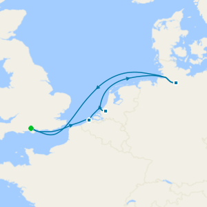 Belgium, Rotterdam & Hamburg from Southampton