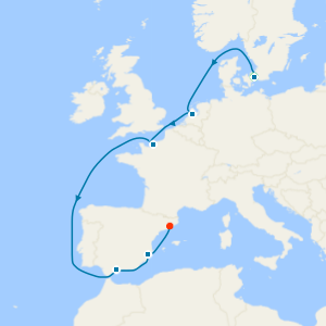 Northern Europe & Spain from Copenhagen with Stay