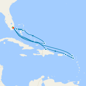 Bahamas & Caribbean from Miami with 1nt Stay