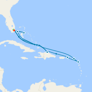 Bahamas & Caribbean from Miami with 1nt Stay
