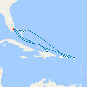 Bahamas & Caribbean from Miami with 1nt Stay