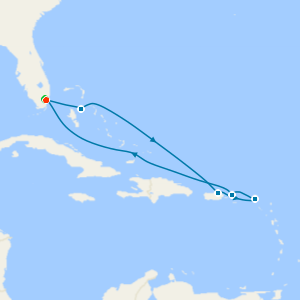 Bahamas & Caribbean from Miami with 1nt Stay