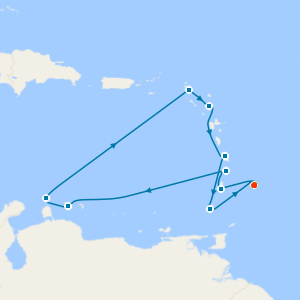 Southern Caribbean Fly Cruise with Three Night Barbados Pre Hotel Stay