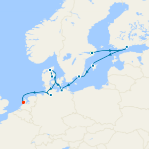 North Sea Canals & Currents to Amsterdam with Two Night Stockholm City Stay